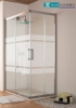 Mampara de ducha Angular S300 vidrio decorado