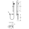 Imagen de Grifo de ducha termostática + Barra Tres Griferia Eco Term