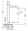 Imagen de Grifo de lavabo monomando Tres Study Verde modelo TRES 261.308.01.TVE.D