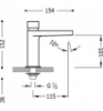 Imagen de Grifo de lavabo temporizado Tres modelo 205.112.01