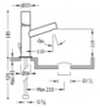 Imagen de Grifo de lavabo monomando TRES modelo 061.103.01