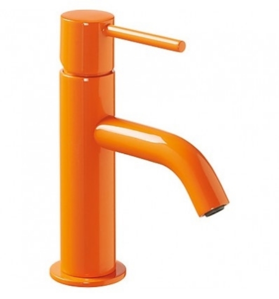 Imagen de Grifo de lavabo monomando Tres Study Naranja brillo modelo   TRES 262.903.01.TNA.D