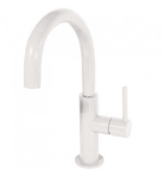 Imagen de Grifo de lavabo monomando Tres Study Blanco modelo   TRES 262.904.03.TBL.D