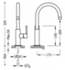 Imagen de Grifo de lavabo monomando Tres Study Cromo brillo modelo  TRES 262.904.02