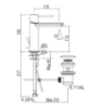 Imagen de Grifo de lavabo monomando TRES modelo 062.103.02.D