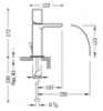 Imagen de Grifo de lavabo monomando TRES modelo 061.110.01