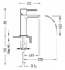 Imagen de Grifo de lavabo monomando TRES modelo 062.110.01