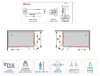 Características mampara de ducha Angular Liberty vidrio transparente