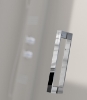 Detalle de tirador mampara de ducha Angular Glase vidrio transparente