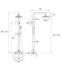 Imagen de Columna de ducha monomando Aquassent Misuri